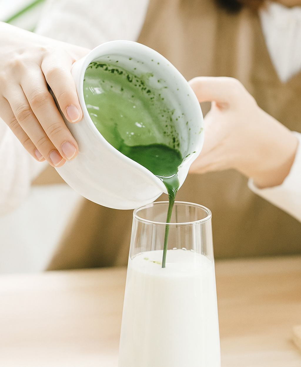 Preparación de matcha